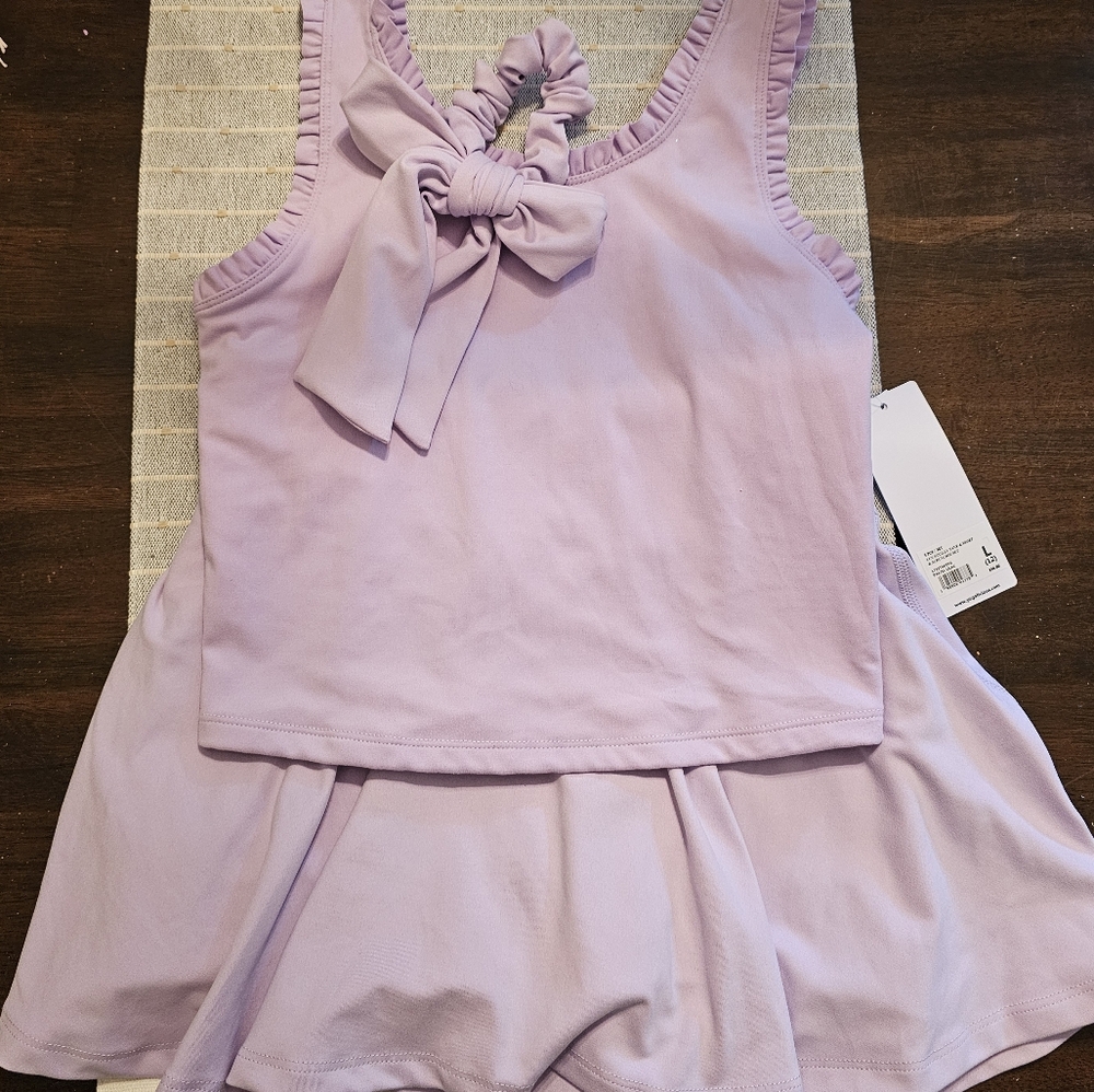 Yogalicious Lavender Girls Size 12 - 3 Piece Set
